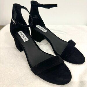 STEVE MADDEN Irene-M Black Suede Heels - Size 8 - NEW!